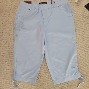 Gloria Vanderbilt crop drawstring pants